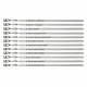 Set aus 12 Spießen 50 cm mit Gravur - Die Gesetze des Grills
