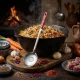 Usbekischer Schaumlöffel für Plov 48 cm, mit Gravur - Hier wird echter Plov geboren