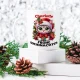 Кружка именная - Frohe Weihnachten, Kätzchen mit einem Geschenk, керамика, 330 мл
