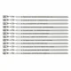 Set aus 12 Spießen, 50 cm, mit Gravur - Der Weg des Grillmeisters