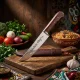 Usbekischer Messer Pchak, 29 cm mit Gravur G021 - Küchen Chef