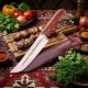 Узбекский нож Пчак, 29 см с гравировкой G002 - Великий Князь Шашлычный