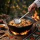 Usbekischer Schaumlöffel für Plov 48 cm, mit Gravur - Herr des Kasans