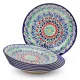 Teller - Mehrob blau - MSV1 - 6 Stück - Risсhtan Keramik, Ø 22 cm