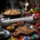 Шумовка узбекская для плова 48 см, с гравировкой - Вкус Востока на нашем столе