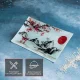 Набор для суши и роллов - Рассвет в горах, стекло, 3 предмета