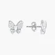 Kinderohrringe, Silber 925° , Zirkonia, Ohrstecker-Verschluss, 10 mm