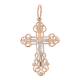 Kreuz, Rot- / Weißgold 585°, 35 mm