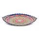 Ляган резной овальный, КараКалам KO1, Риштан, 34 х 42 см