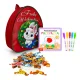 Подарочный рюкзак с конфетами и раскраской - Зайкины вкусняшки, 20 х 23 см
