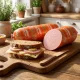 Fleischwurst - Russkaja, geräuchert, Schweinefleisch, Lackmann, 700 g