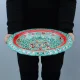 Pfannkuchenteller mit Deckel- KaraKalam TK-093, Rischtan Keramik, Ø 37 cm