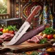 Usbekischer Messer Pchak, 29 cm mit Gravur G022 - Grill Meister