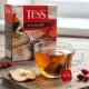 Чай чёрный - Pleasure, со вкусом шиповника и яблока, в пакетиках, Tess, 100 х 1,5 г