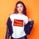 Футболка женская - дизайн РашнWуман, бордо, хлопок