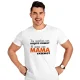 T-Shirt für Männer - Design Ya zhivu kak mama skazhet, Baumwolle