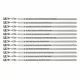 Set aus 12 Spießen 50 cm, 1,5 mm, mit Gravur, de - Meisterklasse
