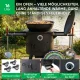 Utschak Feuerofen Ø 44 cm + Gusseisen-Kasan 16 l, Ø 46,5 cm, runder Boden + Küchenzubehör, Usbekischer Kochtopf aus Gusseisen