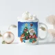 Tasse - Weihnachtsmann mit Geschenken, Keramik, 330 ml