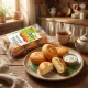 Piroshki, Teigtaschen, mit Kartoffeln, gebraten, Lackmann, 450 g