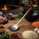 Usbekischer Schaumlöffel für Plow 48 cm, mit Gravur - Fingerfertigkeit und keine Magie. Nur Plow