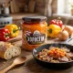 Овощная закуска - Холостяк, с фасолью и паприкой, 460 г