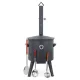 Utschak Feuerofen Ø 44 cm + Gusseisen-Kasan 16 L, runder Boden + Küchenzubehör, Usbekischer Kochtopf aus Gusseisen