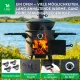 Учаг печь Ø 44 см + чугунный казан 16 л, Ø 46,5 см, круглое дно + кухонные принадлежности, узбекский чугунный казан для гриля и плова