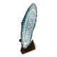 Lagan, geschnitzt, oval, Mehrob M, Rishtan Keramik, Ø 42-35 cm
