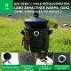 Utschak Feuerofen Ø 40 cm + Gusseisen-Kasan 12 L, flacher Boden + Küchenzubehör, Usbekischer Kochtopf aus Gusseisen