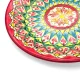 Teller tief - Mehrob rot - MSV2 - Rischtan Keramik, handbemalt, Ø 19 cm