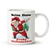 Кружка именная - Frohe Weihnachten, Сooler Weihnachtsmann, керамика, 330 мл