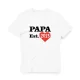 T-Shirt für Männer - Design PAPA est, Baumwolle