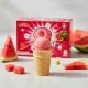Eis im Waffelbecher - Plombir mit Wassermelonegeschmack, Dovgan, 6 x 68 g