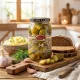 Eingelegte Gurken, mit Knoblauch, Lackmann, 880 g