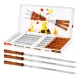Набор из 6-ти шампуров 600 x 12 x 2 мм с гравировкой - Glanz für jeden Spieß!