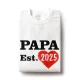 T-Shirt für Männer - Design PAPA est, Baumwolle