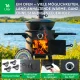 Utschak Feuerofen Ø 44 cm + Gusseisen-Kasan 16 l, Ø 46,5 cm, runder Boden + Küchenzubehör, Usbekischer Kochtopf aus Gusseisen