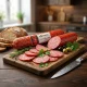 Wurst Salami - Doroshnyj, Schweinefleisch, Lackmann, 450 g