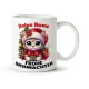 Кружка именная - Frohe Weihnachten, Kätzchen mit einem Geschenk, керамика, 330 мл