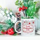 Кружка именная - дизайн Frohe Weihnachten, керамика, 330 мл
