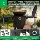 Utschak Feuerofen Ø 44 cm + Gusseisen-Kasan 16 l, Ø 46,5 cm, runder Boden + Küchenzubehör, Usbekischer Kochtopf aus Gusseisen
