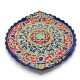 Lagan, geschnitzt, oval, KaraKalam KO3, Rishtan Keramik, 34 х 42 cm
