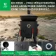 Utschak Feuerofen Ø 40 cm + Gusseisen-Kasan 12 L, runder Boden + Küchenzubehör, Usbekischer Kochtopf aus Gusseisen
