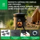 Utschak Feuerofen Ø 49 cm + Gusseisen-Kasan 22 L, flacher Boden + Küchenzubehör, Usbekischer Kochtopf aus Gusseisen