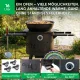 Utschak Feuerofen Ø 44 cm + Gusseisen-Kasan 16 l, Ø 46,5 cm, runder Boden + Küchenzubehör, Usbekischer Kochtopf aus Gusseisen