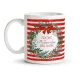 Кружка именная - дизайн Frohe Weihnachten, керамика, 330 мл