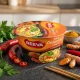 Instant Nudeln, mit Curry-Hühnerfleischgeschmack, scharf, Reeva, 75 g