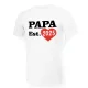 T-Shirt für Männer - Design PAPA est, Baumwolle