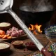Usbekischer Schaumlöffel für Plov 48 cm, mit Gravur - Ein verlässlicher Schaumlöffel ist der Schlüssel zu lockerem Plov